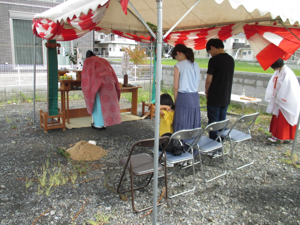 初回現場レポート『地鎮祭』