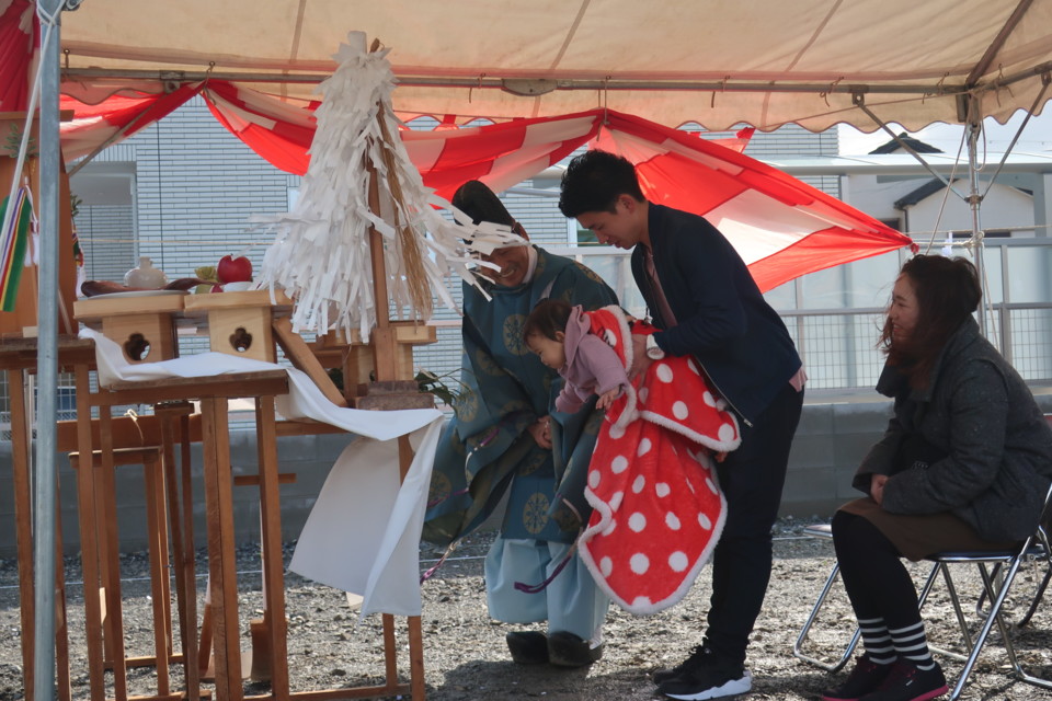 地鎮祭の様子